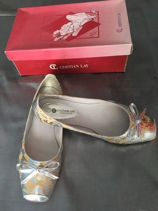 Francesitas Cristian Lay Talla 39 Dorado y Platead