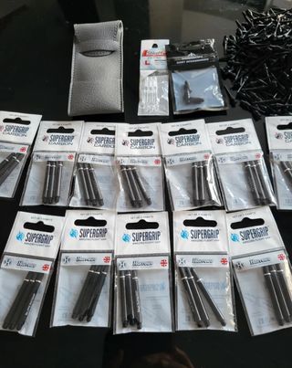 ¡Oferta! Cañas y puntas Harrows, pesos, funda...