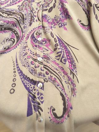 Jersey El Corte Inglés Paisley Morado Talla L