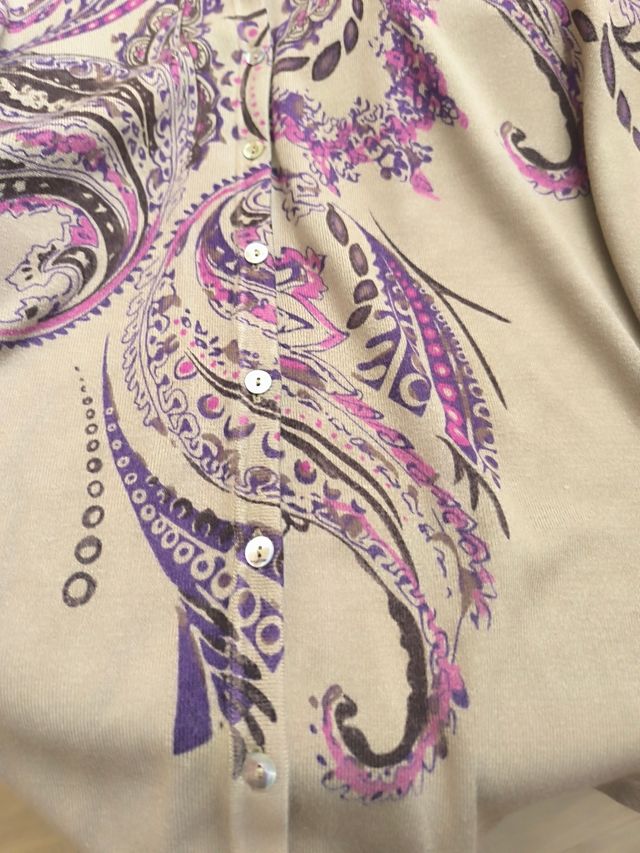 Jersey El Corte Inglés Paisley Morado Talla L
