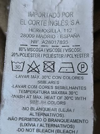 Jersey El Corte Inglés Paisley Morado Talla L