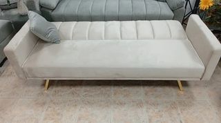 Sofá Cama Terciopelo 3 Plazas