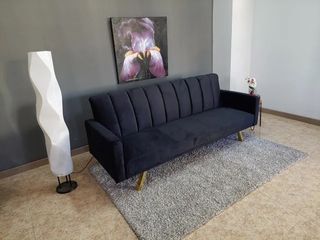 Sofá Cama Terciopelo 3 Plazas
