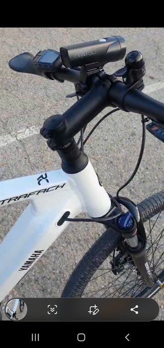 Bicicleta Eléctrica Yamaha CrossCore Blanca