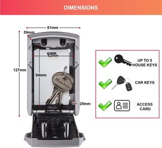 Master Lock 5441EURD - Caja fuerte para llaves