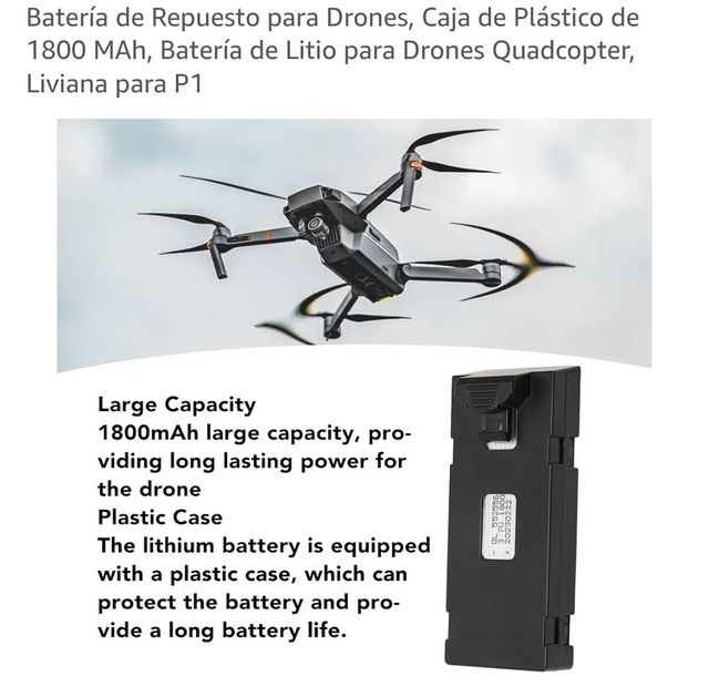 Batería Polímero Litio Ion 1800mAh 3.7V