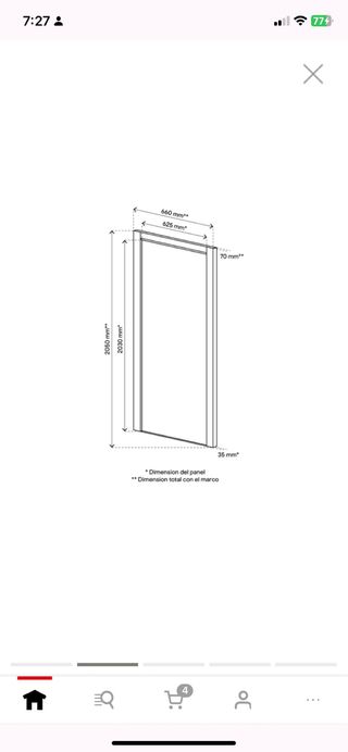 Puerta interior blanca moderna MONTADA