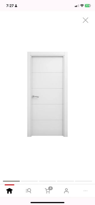 Puerta blanca moderna MONTADA