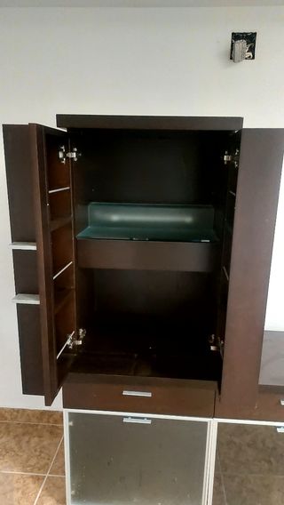 Mueble Bar Madera y aparador