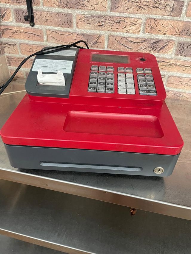 Caja Registradora Casio Roja