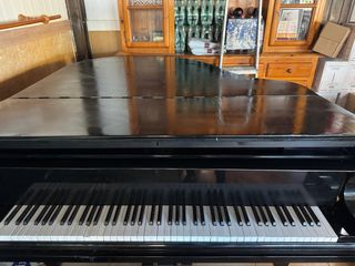 Piano de cola negro
