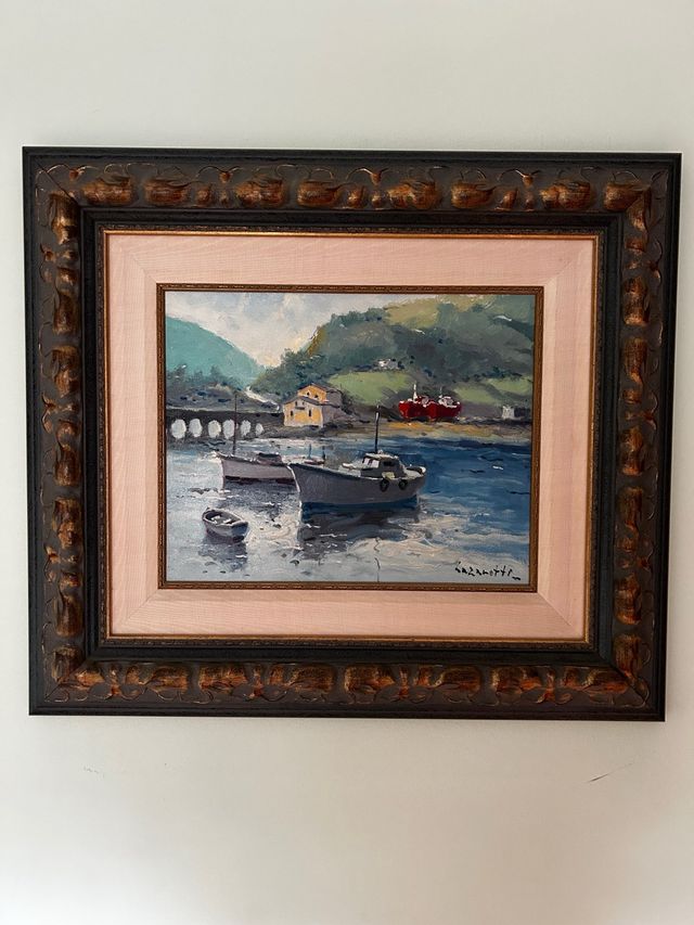 Quadro di navi in porto