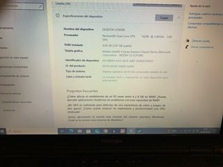 Portátil Toshiba Negro Acepto intercambios 
