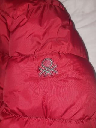 Abrigo Benetton Niño Rojo Talla 7-8 años
