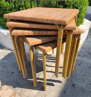 Mesas apilables de terraza