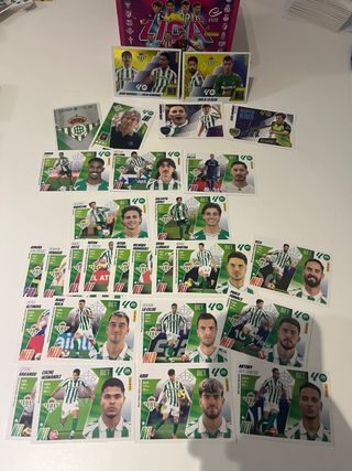 Lote cromos Real Betis Liga este 25/26