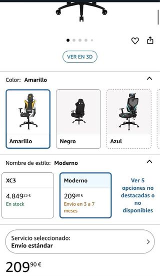Silla Gaming ThunderX3 TC5BY