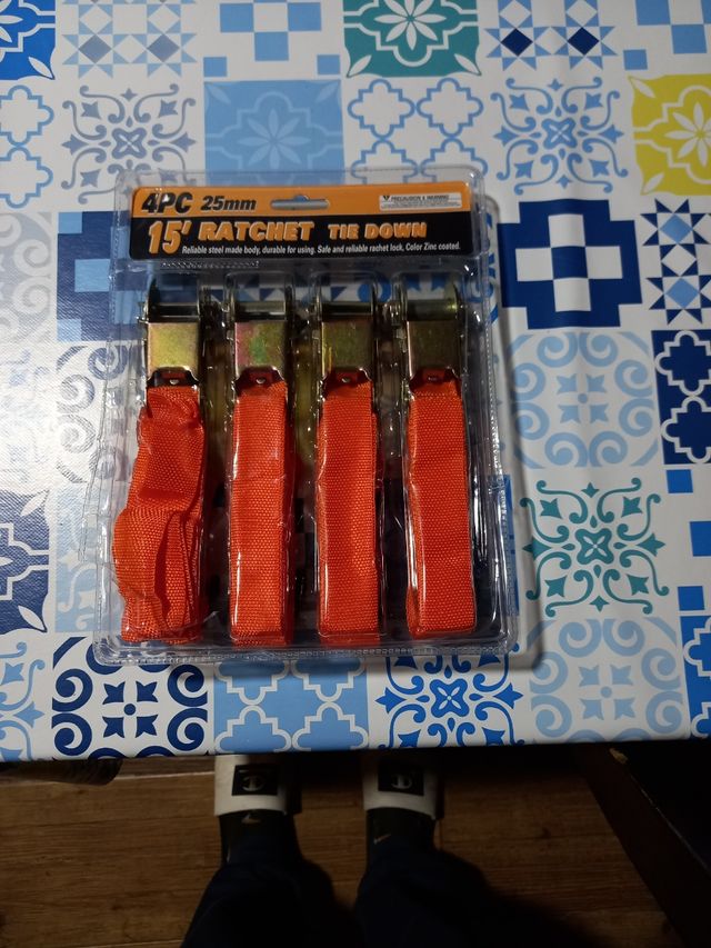 4 Cincha de Amarre Ratchet Tie-Down