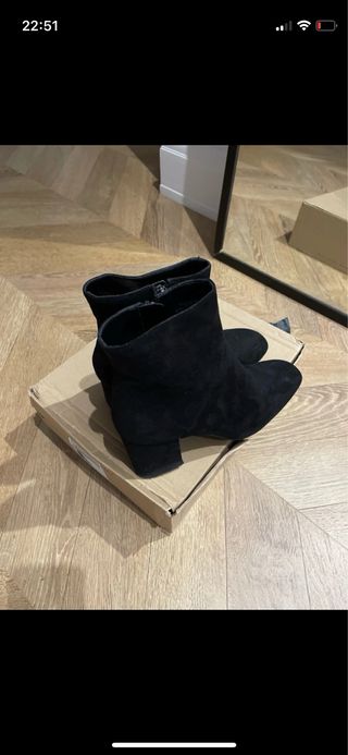 Botines Zara Ante Negros