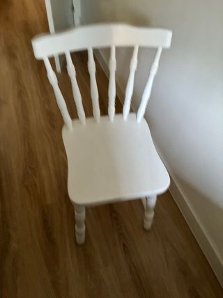 Escritorio de madera blanco