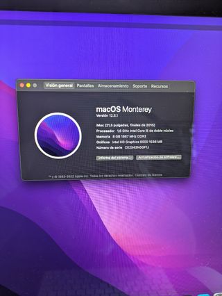 iMac 21.5 2015 Apple Plata