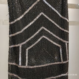 Vestido fiesta lentejuelas negro talla 40