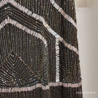 Vestido fiesta lentejuelas negro talla 40