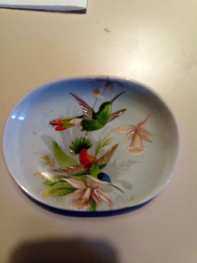 Vassoio Le Roy Limoges Colibrì