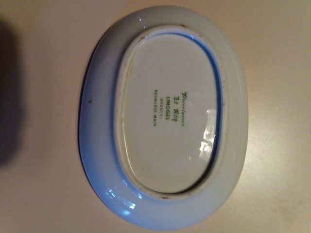 Vassoio Le Roy Limoges Colibrì