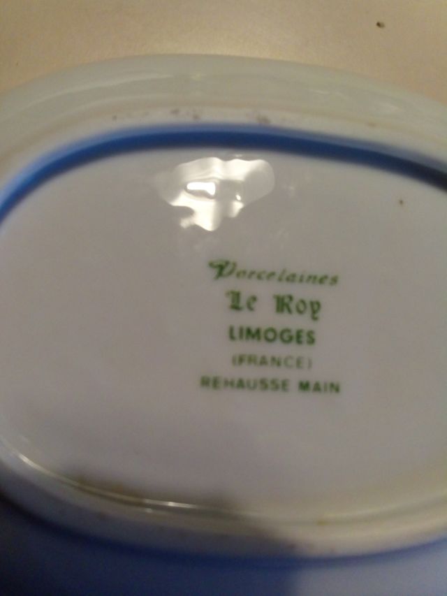 Vassoio Le Roy Limoges Colibrì