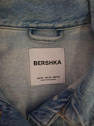 Chaqueta Vaquera Crop Top Bershka Talla XS