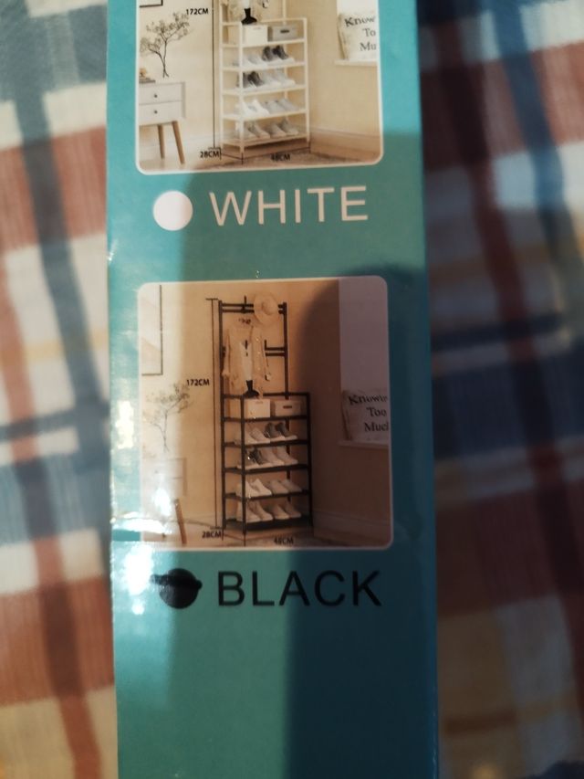 Scarpiera a 5 strati con appendiabiti