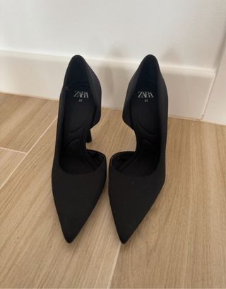 Tacones Zara Talla 35 Negros