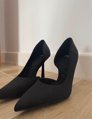 Tacones Zara Talla 35 Negros