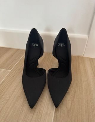 Tacones Zara Talla 35 Negros