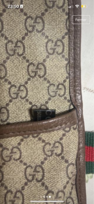 Riñonera Gucci Beige y Marrón