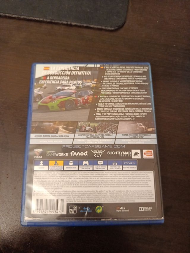 Project Cars 2 PS4 (PlayStation 4) Carreras