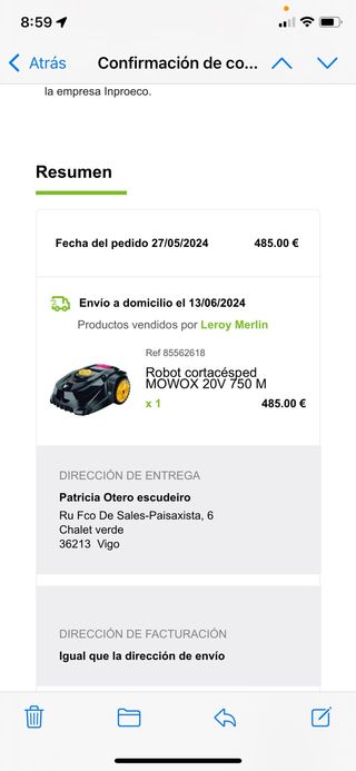Robot cortacésped MOWOX 20V 750 M