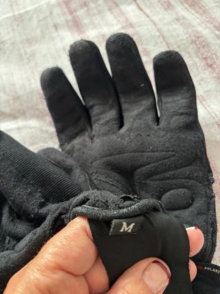 Guantes de moto Polartec negros