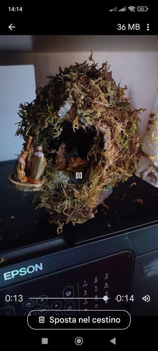 Presepe novità in cocco che si illumina