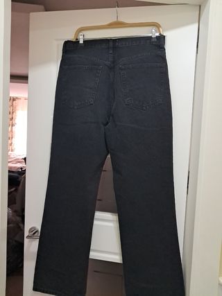 Pantalones negros mujer con cremallera