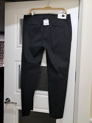 Pantalones negros mujer con cremallera