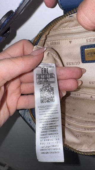 Bolso Guess azul y multicolor