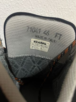 Botas Scarpa Semirrígidas Gris/Naranja