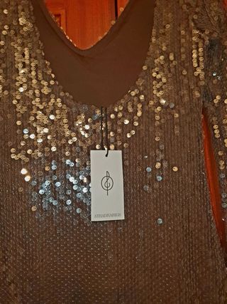 Vestido largo de lentejuelas 