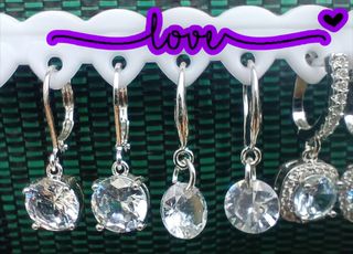 Pendientes de plata con circonitas