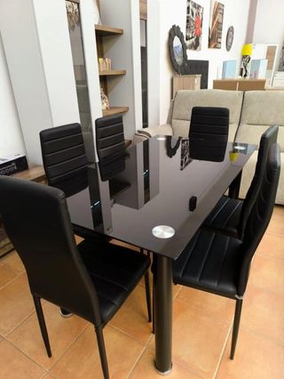 Sofá Niza 3+2 plazas tela y madera