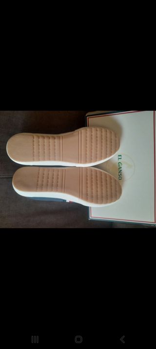 Zapatillas El Ganso Talla 42 Azul/Rojo