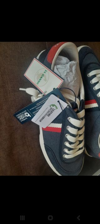 Zapatillas El Ganso Talla 42 Azul/Rojo
