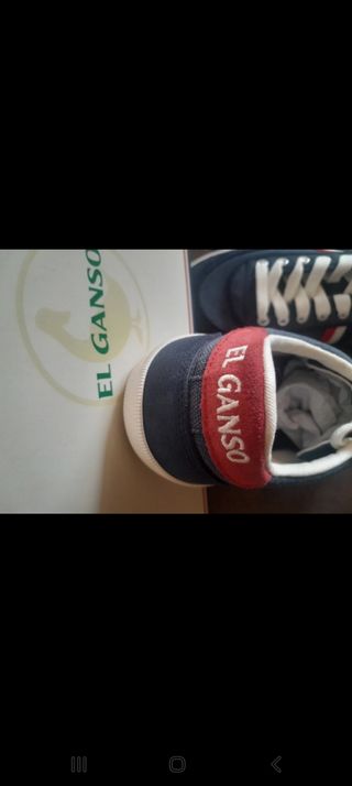 Zapatillas El Ganso Talla 42 Azul/Rojo